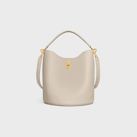 BUCKET 16 BAG IN SMOOTH CALFSKIN LIGHT STONE - Image 1